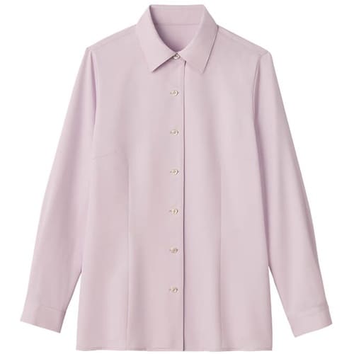 GROW トップクール・カルゼ長袖ブラウスピンク2