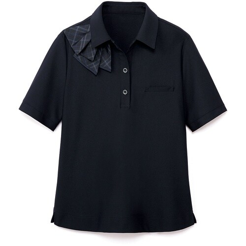 GROW リサイクル・ニットポロシャツ紺3L