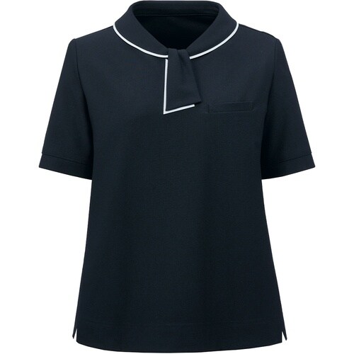 GROW リサイクル・ニットポロシャツ紺4L