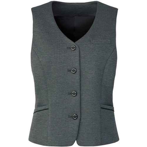 GROW ピケニットベストグレー19