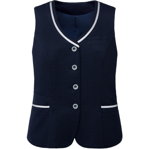 GROW ソアロン・ボーダーニットベスト紺19