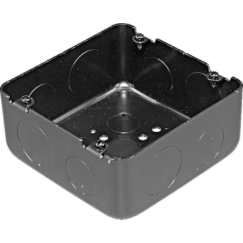 外山電気 黒大四角アウトレットBOX深