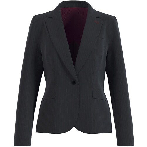 GROW ベルベット・ストライプジャケット黒系09