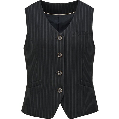 GROW オルタニット・ストライプベスト黒系07