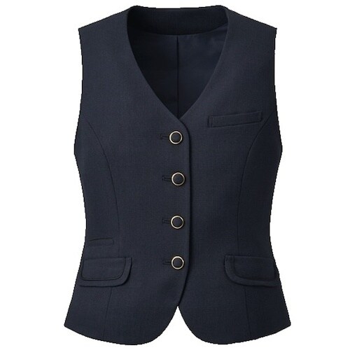 GROW シャドーチェックベスト紺系05