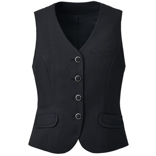 GROW シャドーチェックベスト黒系17