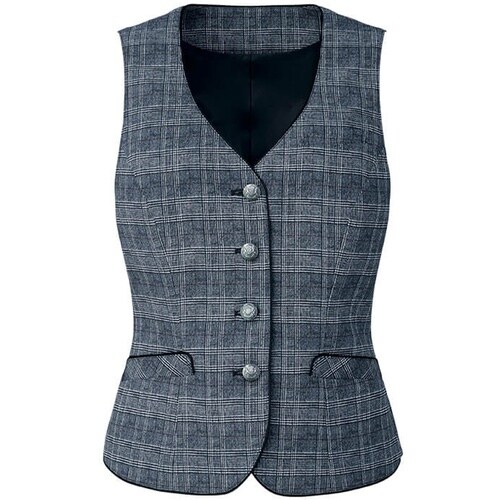 GROW プリンス・グレンチェックベスト黒系09