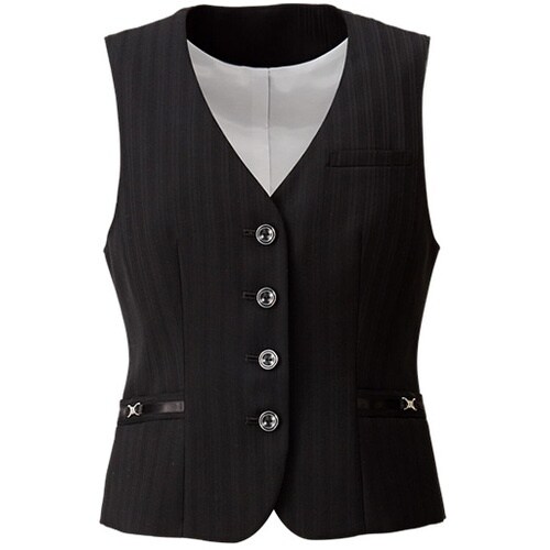 GROW グロッシーストライプベスト黒系13