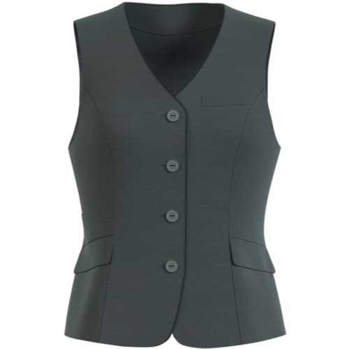 GROW 杢ドット・ニットベストグレー系17