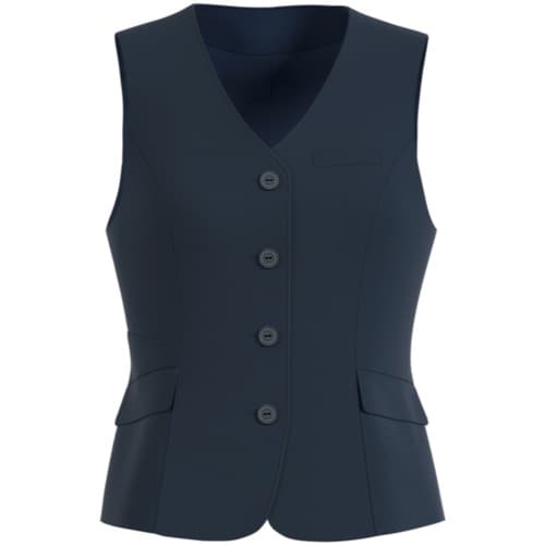 GROW 杢ドット・ニットベスト紺系09