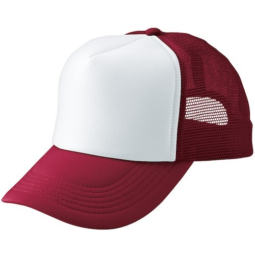 アイトス アメリカンメッシュキャップワイン