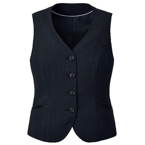 GROW ヴィオラ・ストライプベスト黒系15