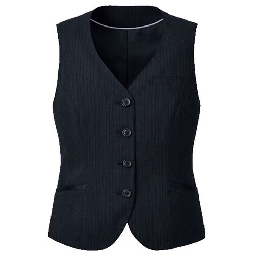 GROW ヴィオラ・ストライプベスト黒系09
