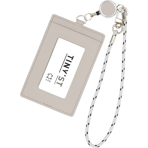 レイメイ タイニストリール付パスケースベージュ