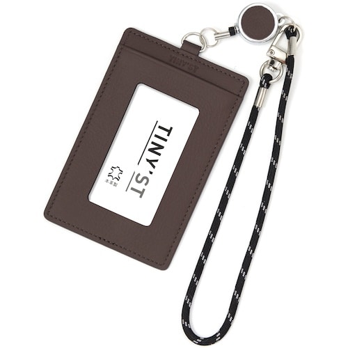 レイメイ タイニストリール付パスケースダークブラウ