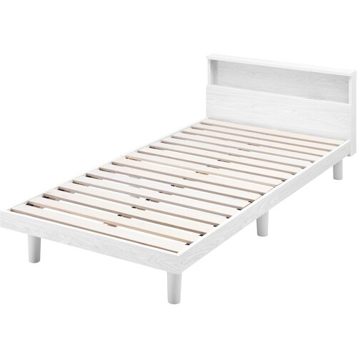 IRIS 103727 すのこベッドS ホワイト