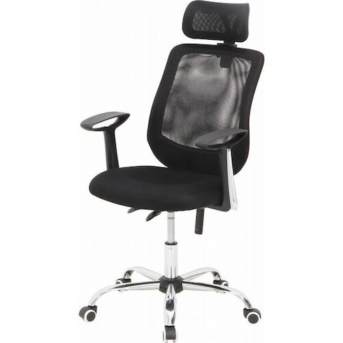 不二貿易 オフィスチェアー ヘッド付 アンテロープ