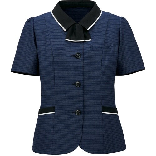 GROW エレガンスボーダーニットオーバーブラウス