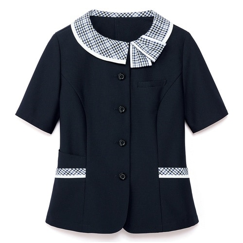 GROW リサイクル・ニットオーバーブラウス紺07