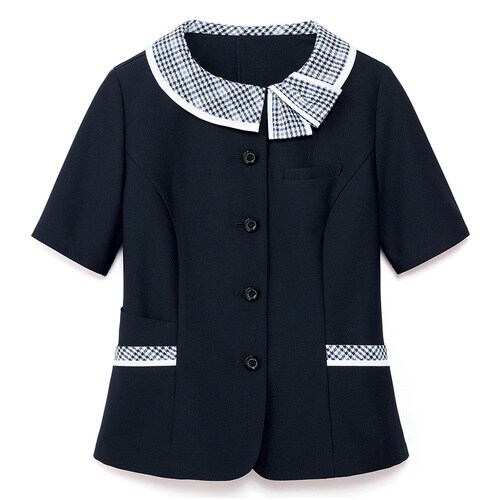 GROW リサイクル・ニットオーバーブラウス紺09