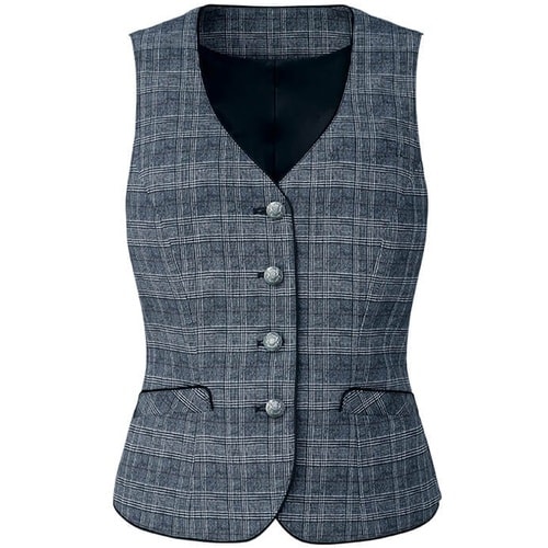 GROW プリンス・グレンチェックベスト黒系13