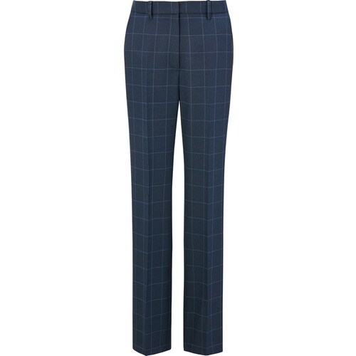 GROW カラード・ウィンドーペンパンツ紺系11