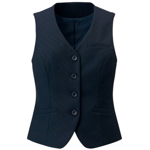 GROW ニュートラル・ストライプベスト紺系23