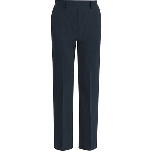 GROW ベルベット・ストライプパンツ紺系15