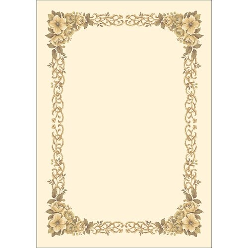 ササガワ 洋柄賞状用紙 A4判 縦横兼用