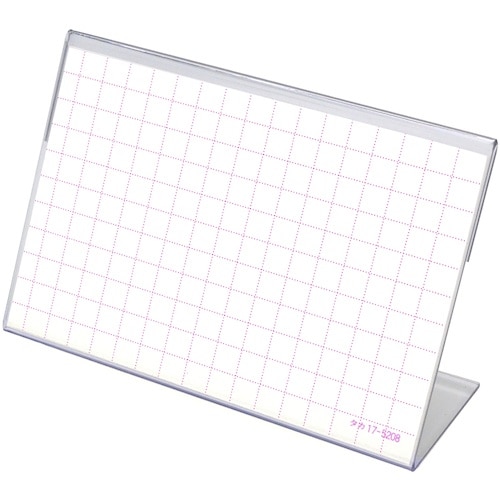 ササガワ カード立L型PETトーメイ