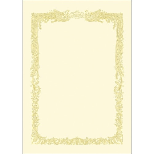 ササガワ OA賞状用紙 クリーム A4判横書用