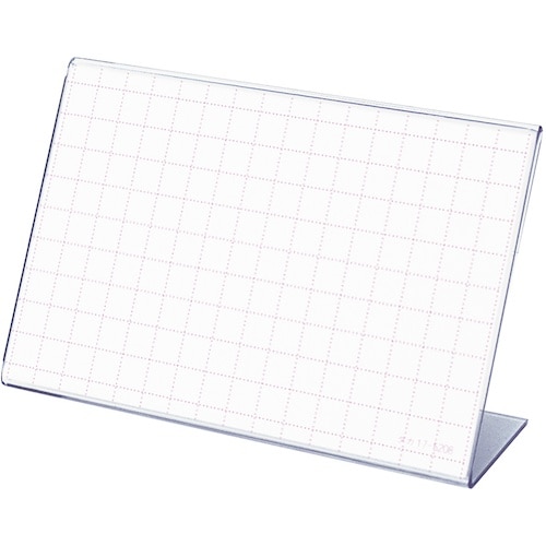 ササガワ カード立L型PETトーメイ