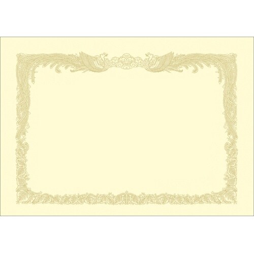 ササガワ OA賞状用紙 クリーム B4判縦書用