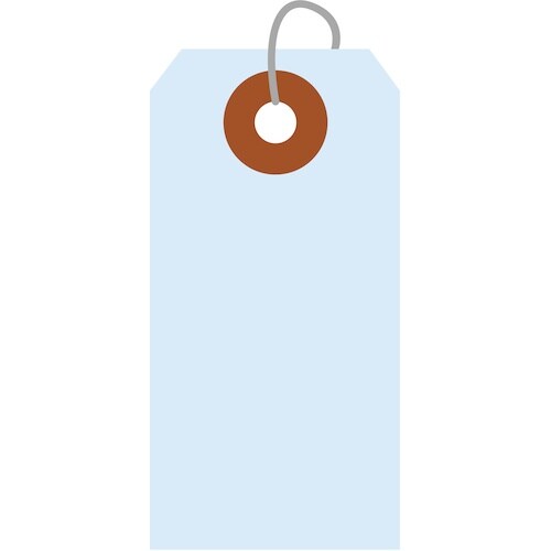 ササガワ カラー荷札 豆 水 一穴