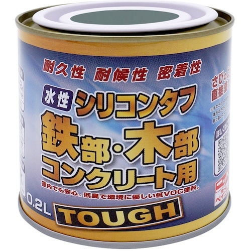 ニッぺ 水性シリコンタフ ダークグレー 0.2L