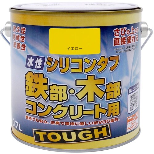 ニッぺ 水性シリコンタフ イエロー 0.7L