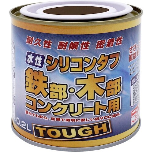 ニッぺ 水性シリコンタフ チョコレート 0.2L