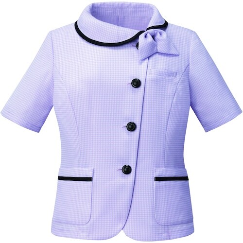 GROW ミニスターチェックオーバーブラウスラベン