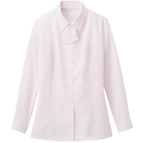 GROW シーニイ・ツイル長袖ブラウスピンク09