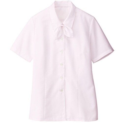 GROW テンセルR・ドビー半袖ブラウスピンク17