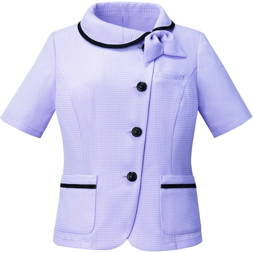 GROW ミニスターチェックオーバーブラウスラベン