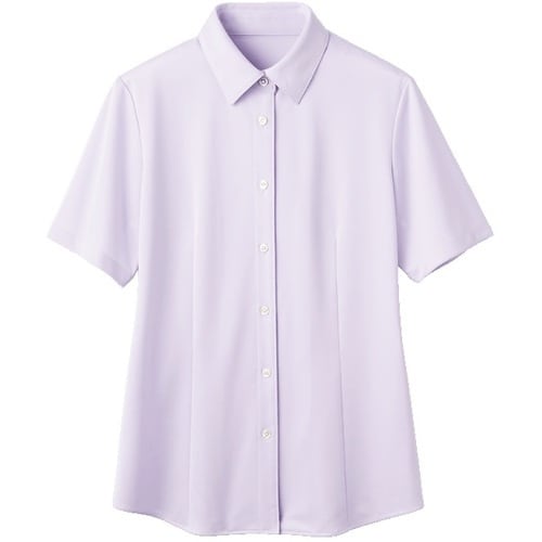 GROW コードレーン・ニット半袖ブラウスラベンダ