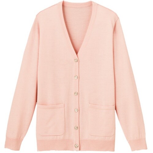 GROW エスタ・ニットカーディガンピンクLL