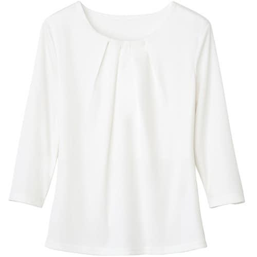 GROW コスメリリース・ニットカットソーオフホワ