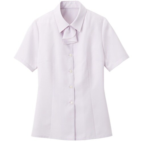 GROW シーニイ・ツイル半袖ブラウスラベンダー1