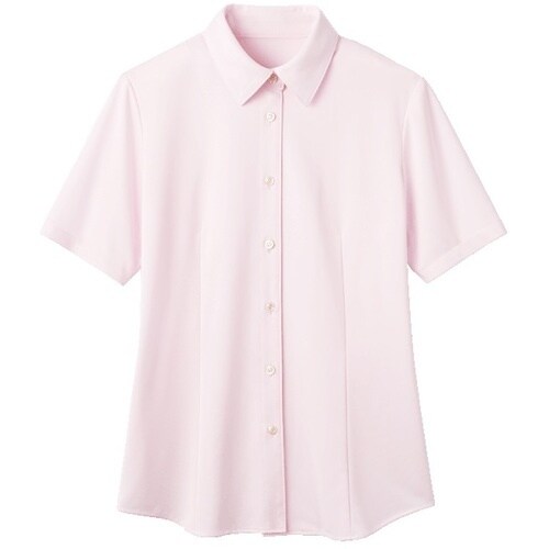 GROW コードレーン・ニット半袖ブラウスピンク0