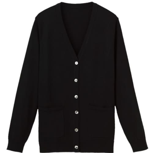 GROW エスタ・ニットカーディガンブラック3L