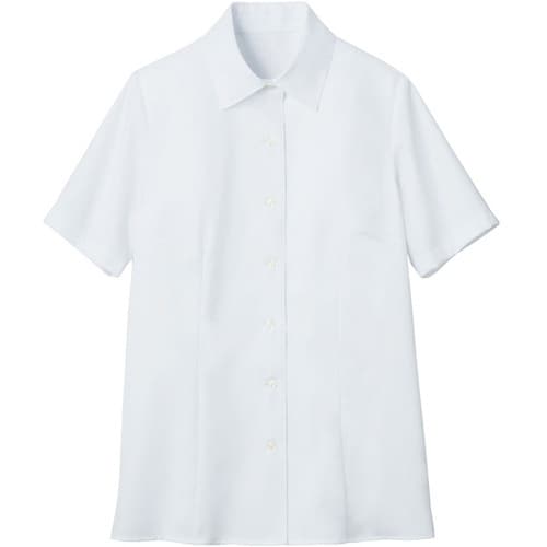 GROW スーペリアコットン・ツイル半袖ブラウスホ