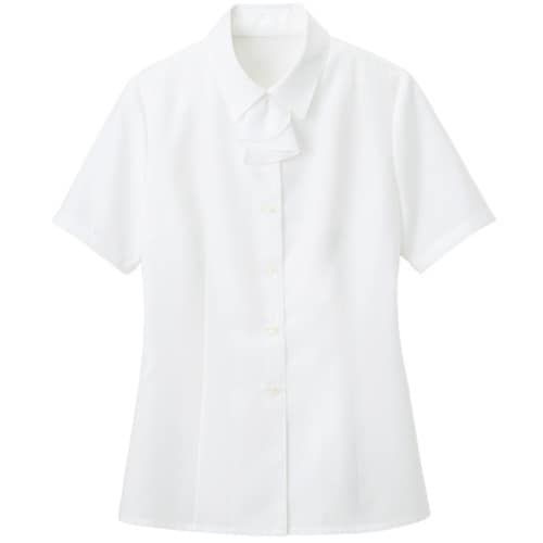 GROW シーニイ・ツイル半袖ブラウスホワイト15