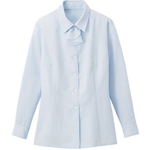 GROW シーニイ・ツイル長袖ブラウスブルー09